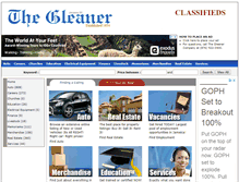 Tablet Screenshot of gleanerclassifieds.com